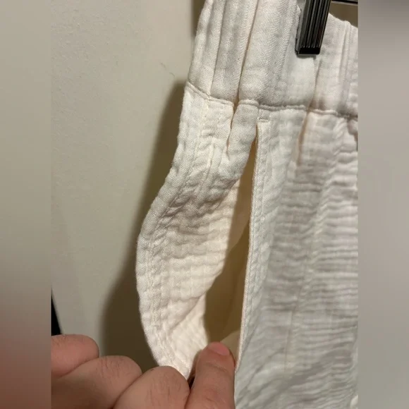 Madewell Easy Pull On Shorts Lightspun In Ivory , size M - Picture 8 of 10